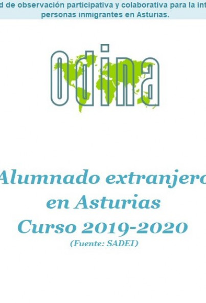 Alumnado extranjero en Asturias. Curso 2019/2020